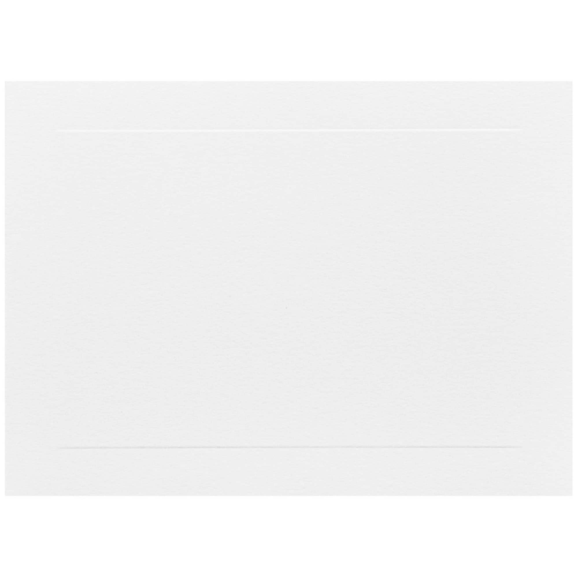 JAM Paper 5" x 7" White Panel Blank Flat Note Cards